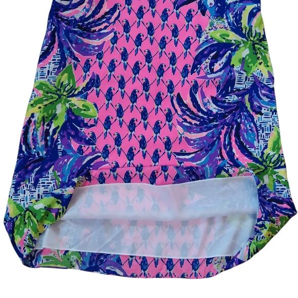 NWT Lilly Pulitzer Jackie Silk Shift Pecking Order Print Sleeveless Dress - Picture 7 of 14